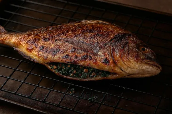Запечённая рыба с ореховой зеленью - шаг 4
