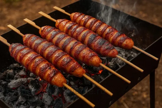 Курица в беконе с освежающим розовым маринадом - Жарка на гриле