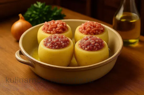 Фаршированный картофель в духовке - шаг 4