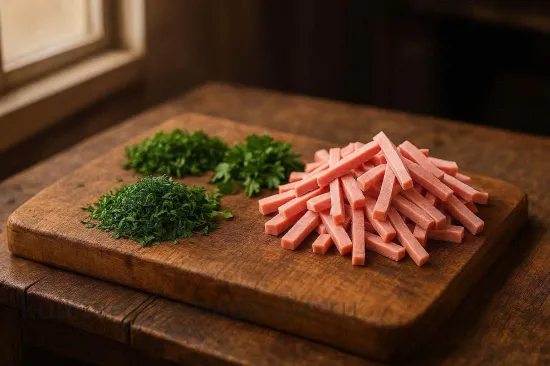 Запеканка из картофеля с колбасой и зеленью - шаг 2