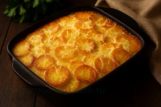 Запеканка из картофеля с колбасой и зеленью - шаг 7