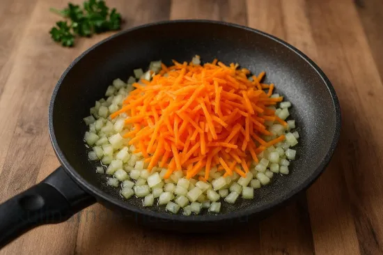 Капустная запеканка с мясным фаршем и овощами - шаг 1