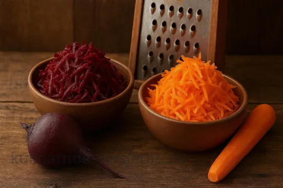 Борщ с индейкой - Подготовка овощей