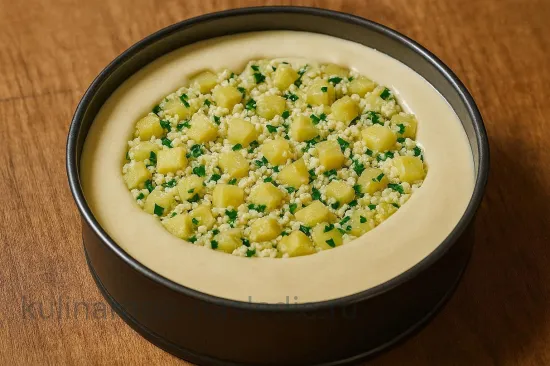 Пирог заливной с картофелем и сыром - шаг 3