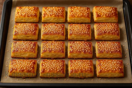 Хрустящее сырное печенье с кунжутом - шаг 4