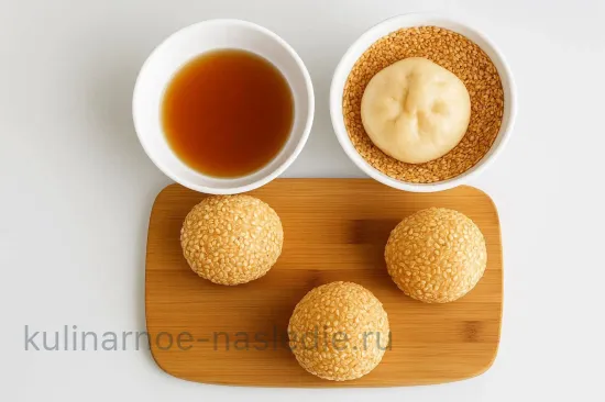 Булочки с яблоками и кунжутом - шаг 3