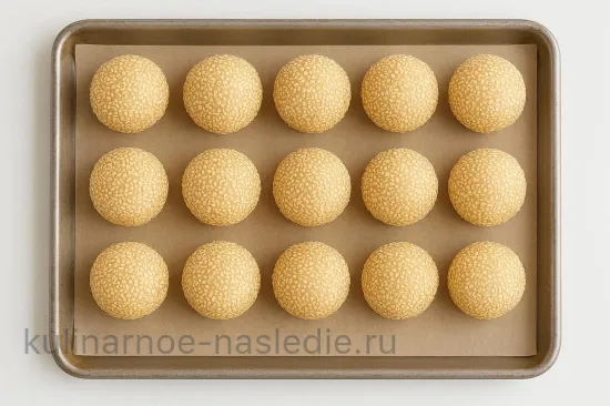 Булочки с яблоками и кунжутом - шаг 4