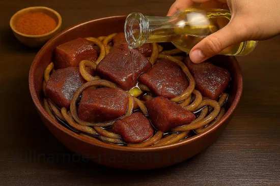 Маринад для шашлыка с соевым соусом - Подготовка к жарке