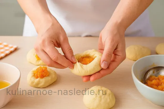 Булочки с курагой - шаг 5 (изображение)