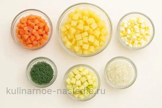 Салат «Храм» - шаг 1 (изображение)