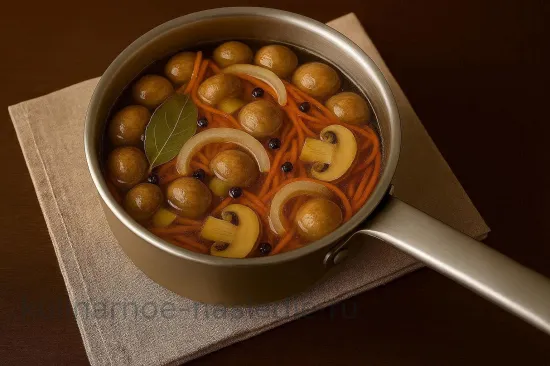 Домашние маринованные шампиньоны - шаг 7