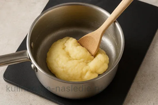 Профитроли с салатом из крабовых палочек - Готовим заварную основу