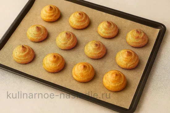 Профитроли с салатом из крабовых палочек - Выпекаем