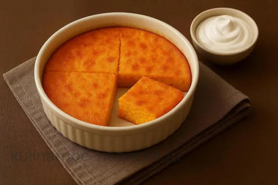 Нежная морковная запеканка - Подача