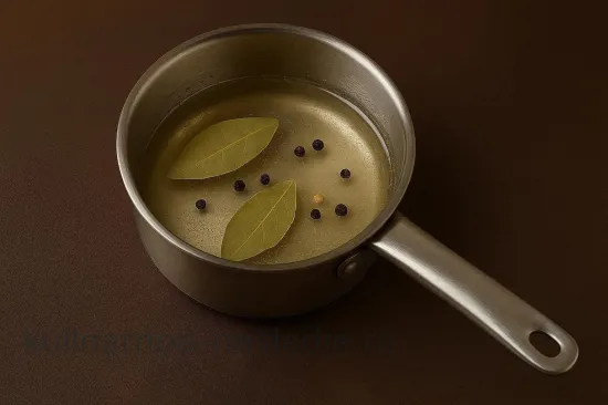 Маринованная селёдка с огурцами и пряностями - шаг 7 (изображение)