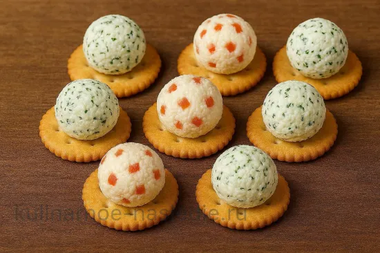 Крекеры с сыром и ореховой начинкой - шаг 5 (изображение)