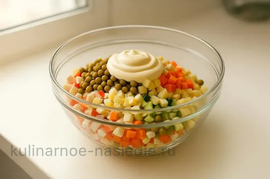 Салат «Варежка» - шаг 4 (изображение)