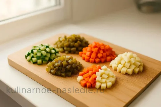 Салат «Варежка» - шаг 3 (изображение)