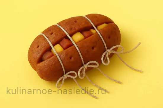 Мясо, фаршированное яблочками и курагой - шаг 7 (изображение)