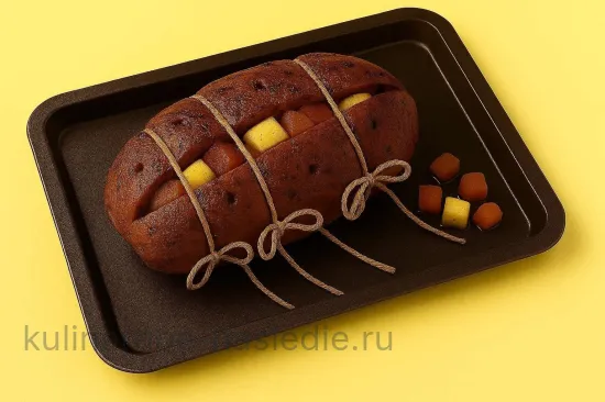 Мясо, фаршированное яблочками и курагой - шаг 9 (изображение)