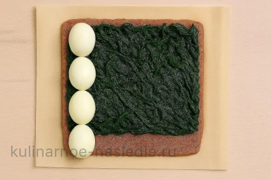 Слоеный пирог с сыром и зеленью - шаг 5