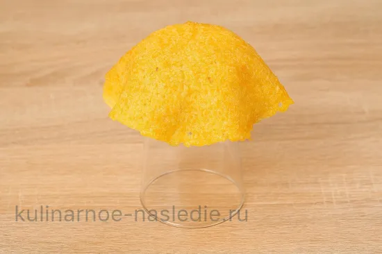 Сырные корзиночки с куриной печенью и апельсином - шаг 1 (изображение)