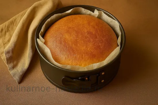 Слоёный кулич с джемом и орехами - шаг 6