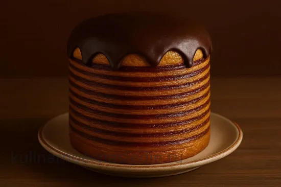 Слоёный кулич с джемом и орехами - шаг 7