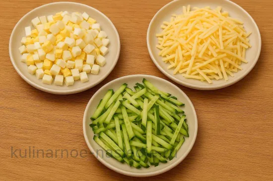 Салат «Морская звезда» - шаг 3 (изображение)