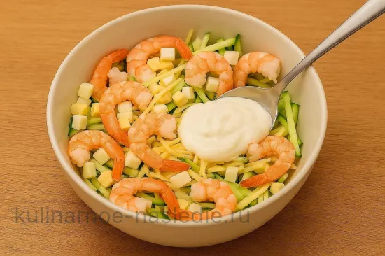 Салат «Морская звезда» - шаг 4 (изображение)
