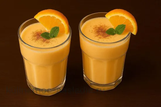 Апельсиновый смузи - Подача