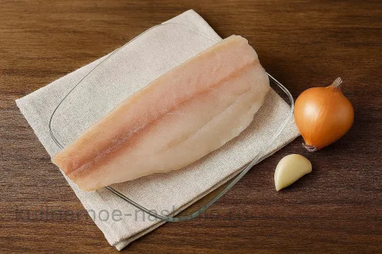 Рыбные котлеты из минтая - Подготовка ингредиентов