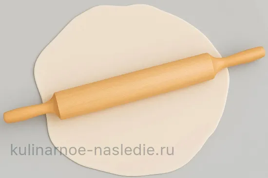 Кулич бездрожжевой - Раскатка белой мастики
