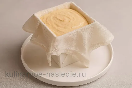 Творожно-апельсиновая пасха с рикоттой - Сборка и формовка пасхи