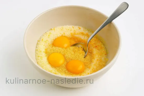 Пасхальный кулич в мультиварке с вишней и апельсиновой цедрой - Сахарная смесь