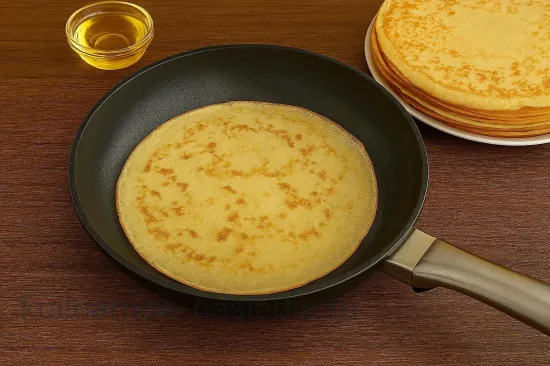 Яичные блинчики с курицей и грибами - Печём блинчики