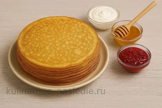 Идеальные тонкие блины - Подача