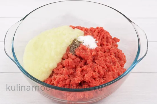 Пирог с мясом «Хризантема» - Мясная начинка с сыром