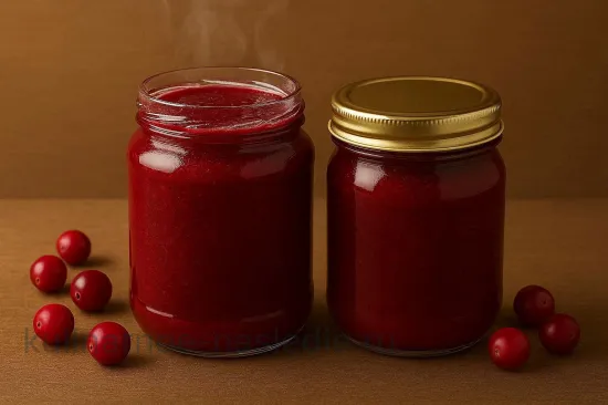 Клюквенный джем с кардамоном - Варка и закатка