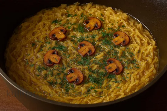 Квашеная капуста, тушенная с грибами - Финальная заправка