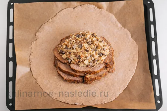 Печень по-гусарски - Сборка слоёв