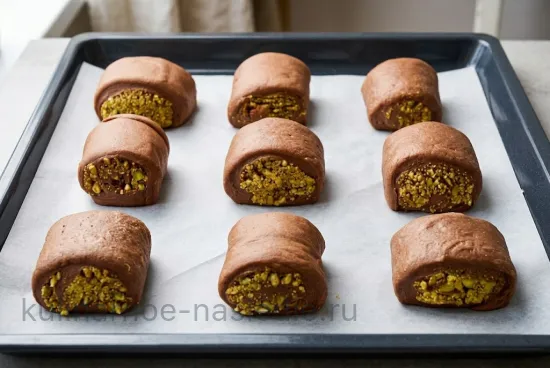 Булочки с арахисом - Расстойка и выпечка