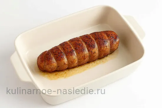 Вырезка с грибным соусом - Запекание