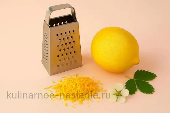 Абрикосово-клубничное варенье - Цедра лимона