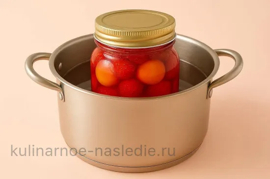 Абрикосово-клубничное варенье - Третья варка и закатка